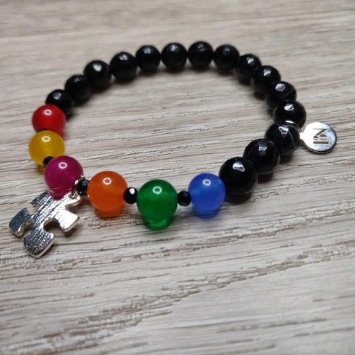 AUTISM AWARENESS (with puzzle piece charm)